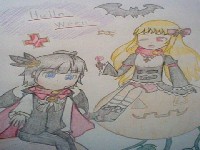 ハロウィン衣装のクロウ＆シェリル