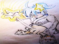 ジャスデ様(モデル画)今回色鉛筆使用!!←